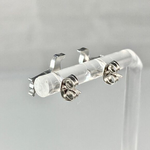 Tiny Dachshund Dog Stud Earrings Stainless Steel - Picture 5 of 7